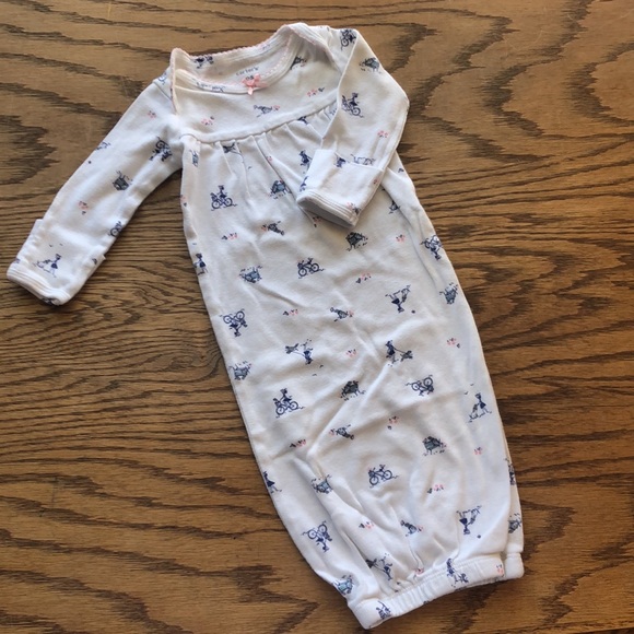 Carter’s Newborn Baby Girl’s Nightgowns - 5 Piece Bundle - Picture 7 of 12